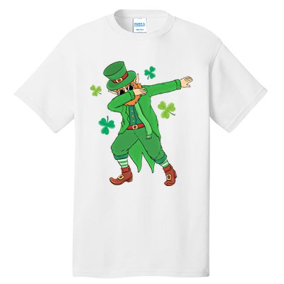 Dabbing Leprechaun Gift Funny St Paddys Day Gift Tall T-Shirt