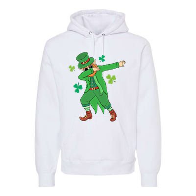 Dabbing Leprechaun Gift Funny St Paddys Day Gift Premium Hoodie