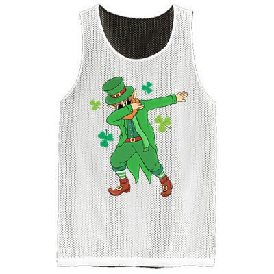 Dabbing Leprechaun Gift Funny St Paddys Day Gift Mesh Reversible Basketball Jersey Tank