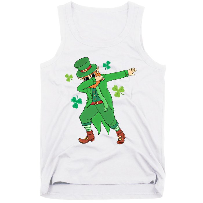 Dabbing Leprechaun Gift Funny St Paddys Day Gift Tank Top