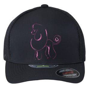 Dog Lover Gifts Poodle Women Cool Poodle Dog Men Flexfit Unipanel Trucker Cap