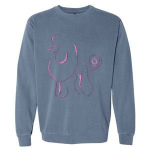 Dog Lover Gifts Poodle Women Cool Poodle Dog Men Garment-Dyed Sweatshirt