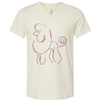 Dog Lover Gifts Poodle Women Cool Poodle Dog Men V-Neck T-Shirt