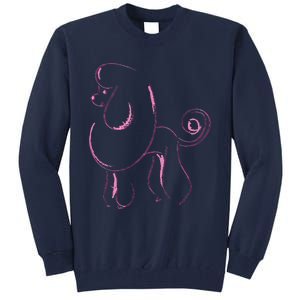 Dog Lover Gifts Poodle Women Cool Poodle Dog Men Tall Sweatshirt