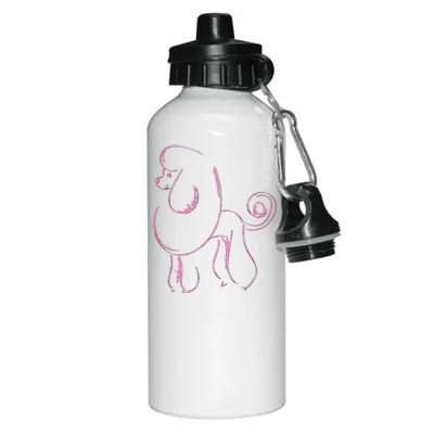 Dog Lover Gifts Poodle Women Cool Poodle Dog Men Aluminum Water Bottle 