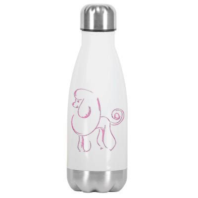 Dog Lover Gifts Poodle Women Cool Poodle Dog Men Stainless Steel Insulated Water Bottle