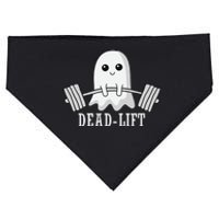 Dead Lift Ghost Halloween Ghost Gym Weightlifting Fitness USA-Made Doggie Bandana