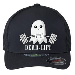 Dead Lift Ghost Halloween Ghost Gym Weightlifting Fitness Flexfit Unipanel Trucker Cap