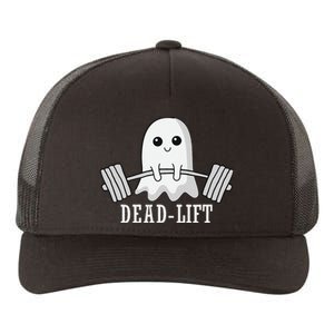 Dead Lift Ghost Halloween Ghost Gym Weightlifting Fitness Yupoong Adult 5-Panel Trucker Hat