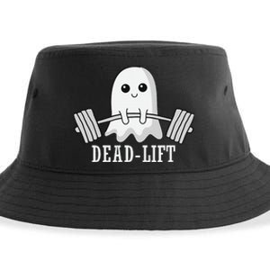 Dead Lift Ghost Halloween Ghost Gym Weightlifting Fitness Sustainable Bucket Hat