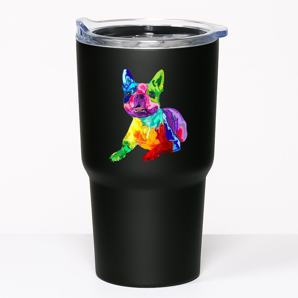 Dog Lover Gifts Boston Terrier Dog Colorful Boston Terrier Tumbler