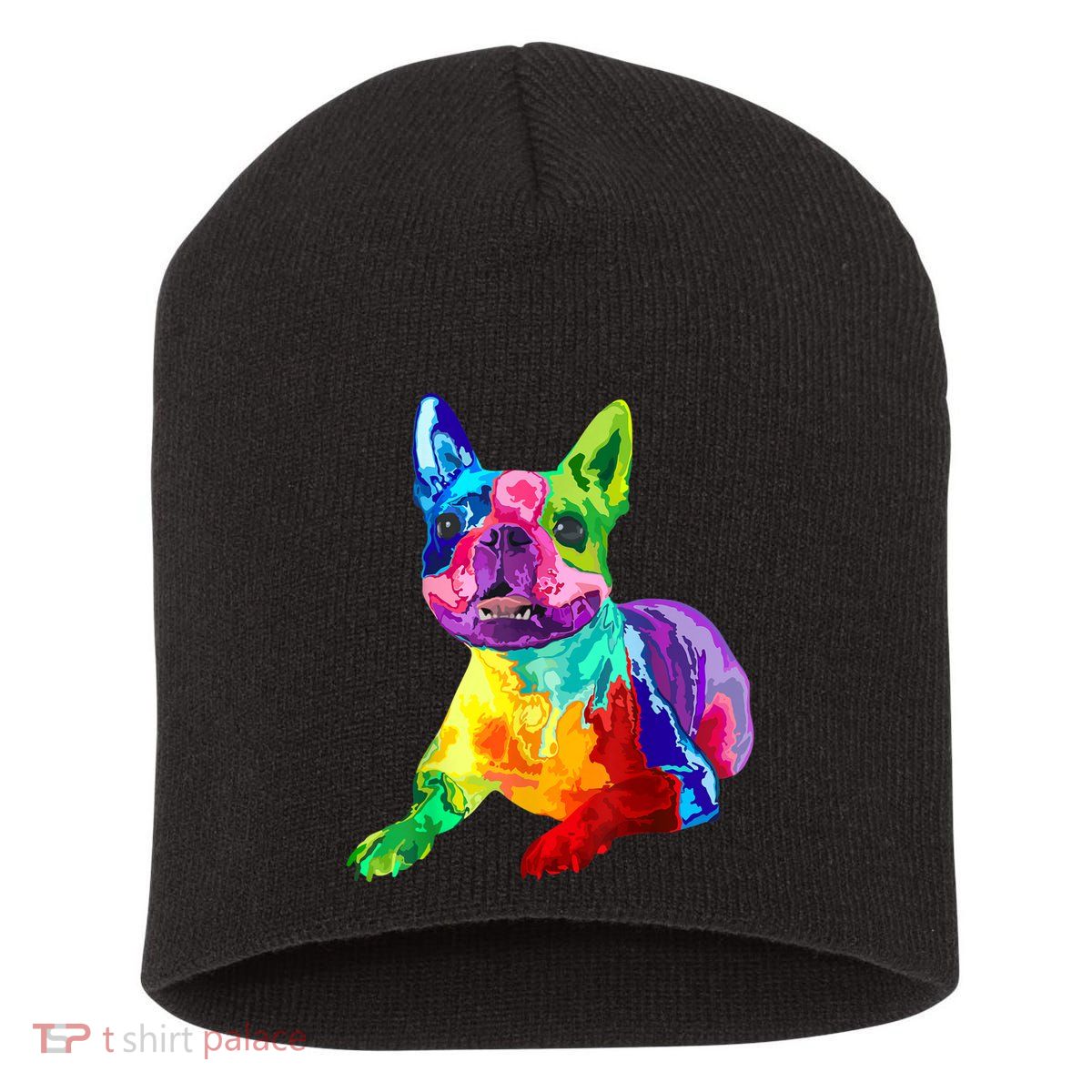 Dog Lover Gifts Boston Terrier Dog Colorful Boston Terrier Short Acrylic Beanie