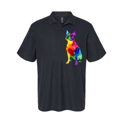 Dog Lover Gifts Boston Terrier Dog Colorful Boston Terrier Softstyle Adult Sport Polo