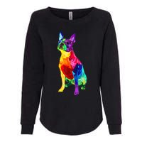 Dog Lover Gifts Boston Terrier Dog Colorful Boston Terrier Womens California Wash Sweatshirt