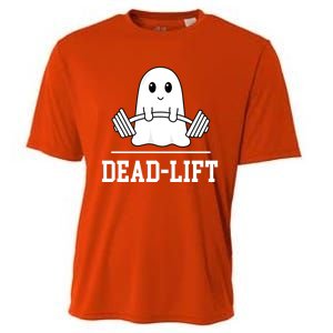 Dead Lift Ghost Halloween Cute Boo Gym Weights Gift Cooling Performance Crew T-Shirt