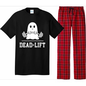 Dead Lift Ghost Halloween Cute Boo Gym Weights Gift Pajama Set