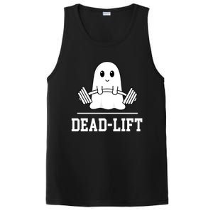 Dead Lift Ghost Halloween Cute Boo Gym Weights Gift PosiCharge Competitor Tank