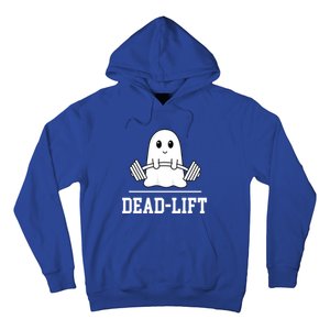 Dead Lift Ghost Halloween Cute Boo Gym Weights Gift Hoodie