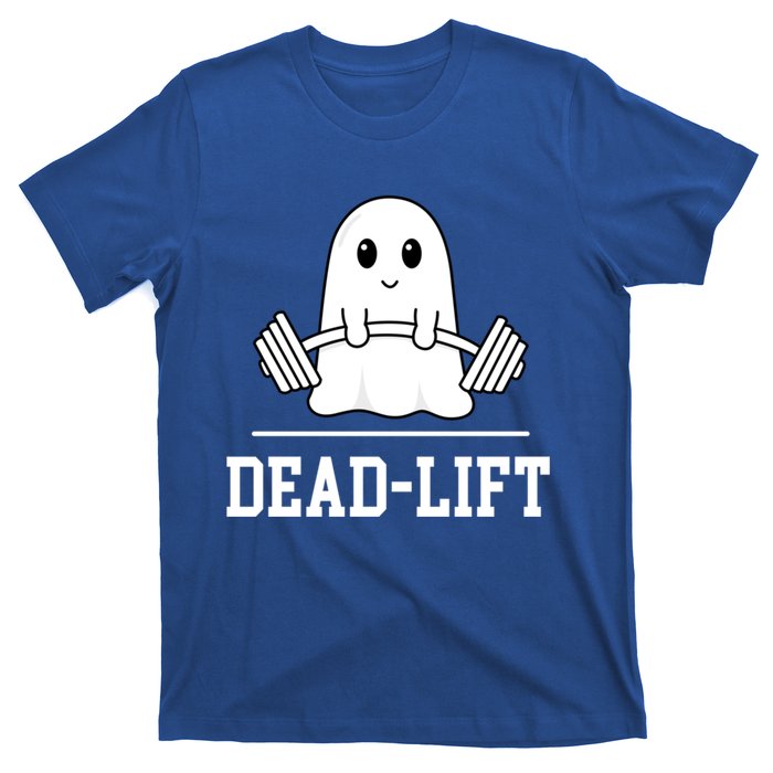 Dead Lift Ghost Halloween Cute Boo Gym Weights Gift T-Shirt