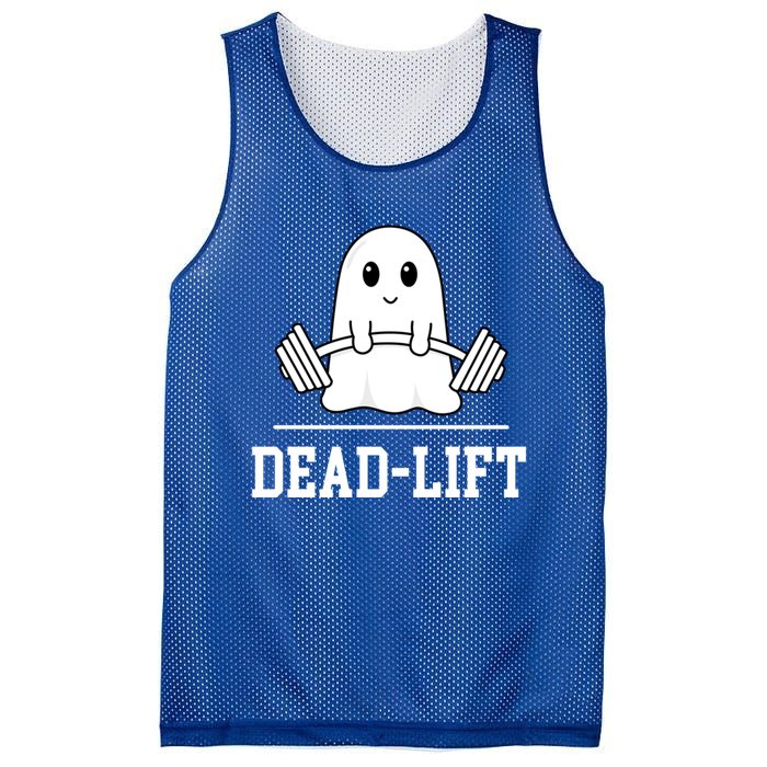 Dead Lift Ghost Halloween Cute Boo Gym Weights Gift Mesh Reversible Basketball Jersey Tank