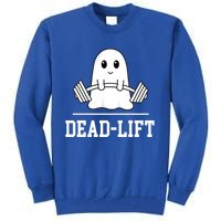 Dead Lift Ghost Halloween Cute Boo Gym Weights Gift Tall Sweatshirt