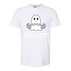 Dead Lift Ghost Halloween Cute Boo Gym Weights Gift Softstyle CVC T-Shirt