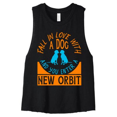 Dog Lover Graphic Women's Racerback Cropped Tank