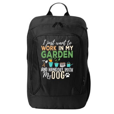 Dog Lover Gardener Garden Pet Gift Plants City Backpack