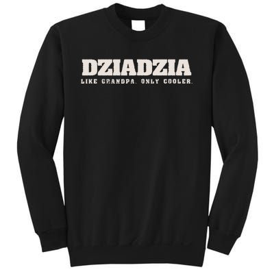 Dziadzia Like Grandpa Only Cooler Polish Grandfather Sweatshirt