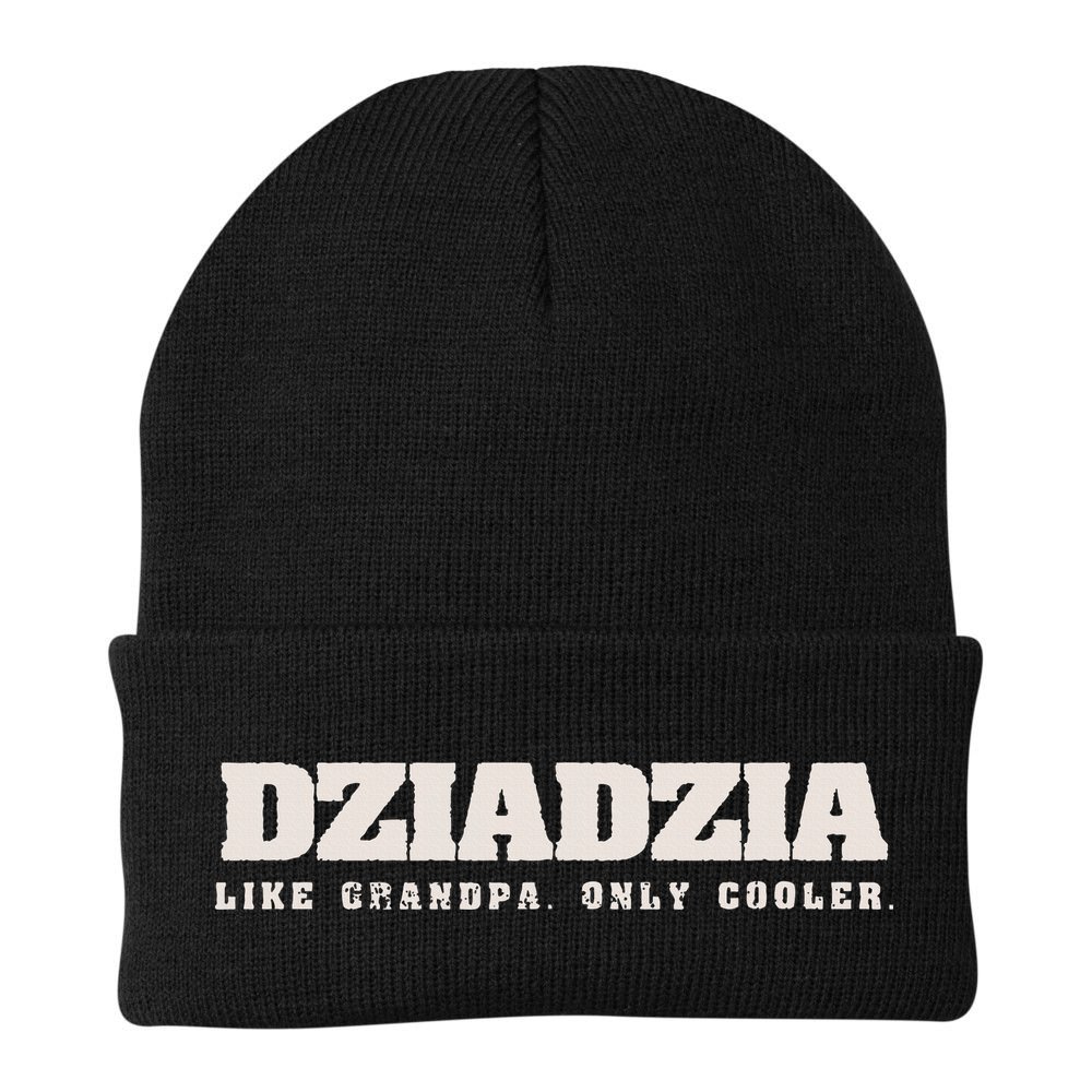 Dziadzia Like Grandpa Only Cooler Polish Grandfather Beanie