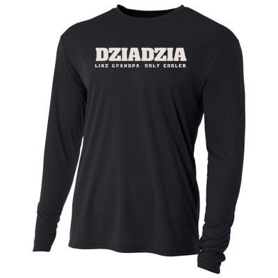 Dziadzia Like Grandpa Only Cooler Polish Grandfather Cooling Performance Long Sleeve Crew