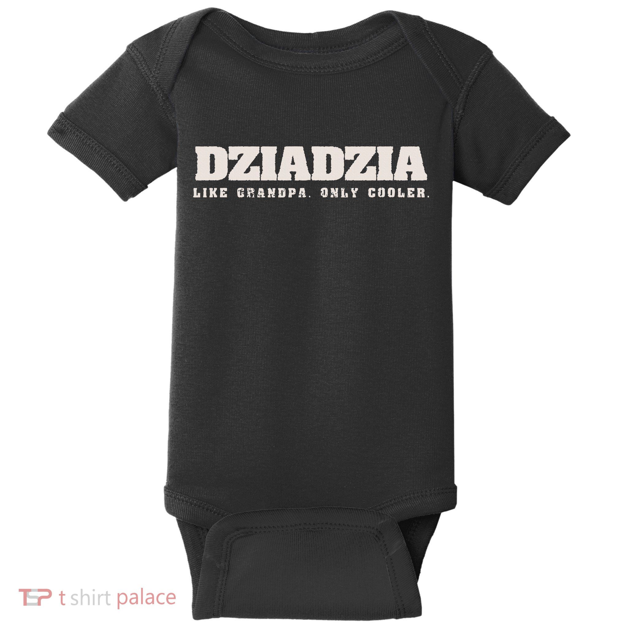Dziadzia Like Grandpa Only Cooler Polish Grandfather Baby Bodysuit