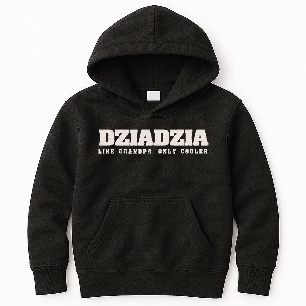 Dziadzia Like Grandpa Only Cooler Polish Grandfather Kids Hoodie