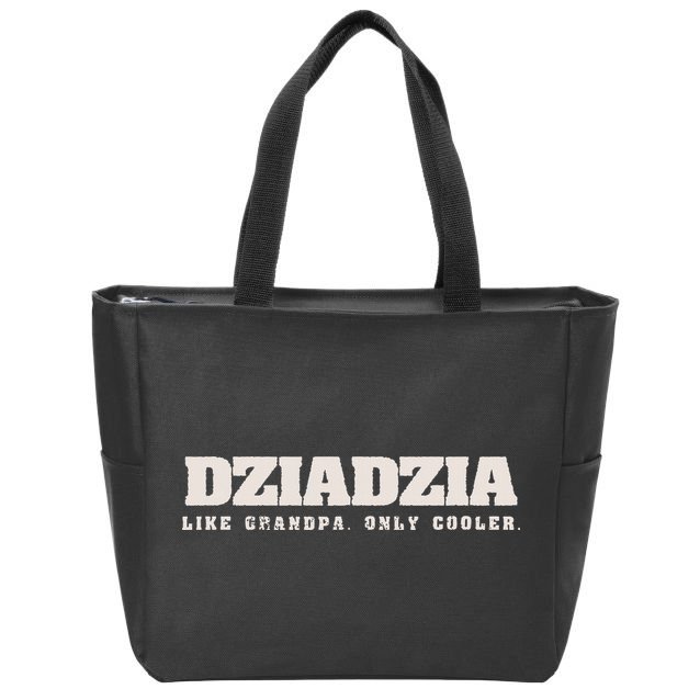 Dziadzia Like Grandpa Only Cooler Polish Grandfather Zip Tote Bag