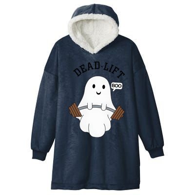 Dead Lift Ghost Halloween Funny Ghost Gym Gymer Cute Hooded Wearable Blanket