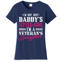 Daddys Little Girl Veteran Dad Veterans Day Gift Women's T-Shirt