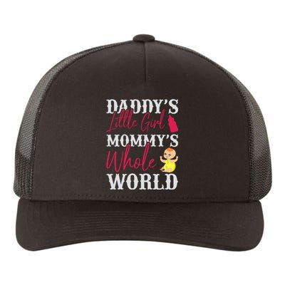 Daddy's Little Girl Mommy's Whole World Yupoong Adult 5-Panel Trucker Hat