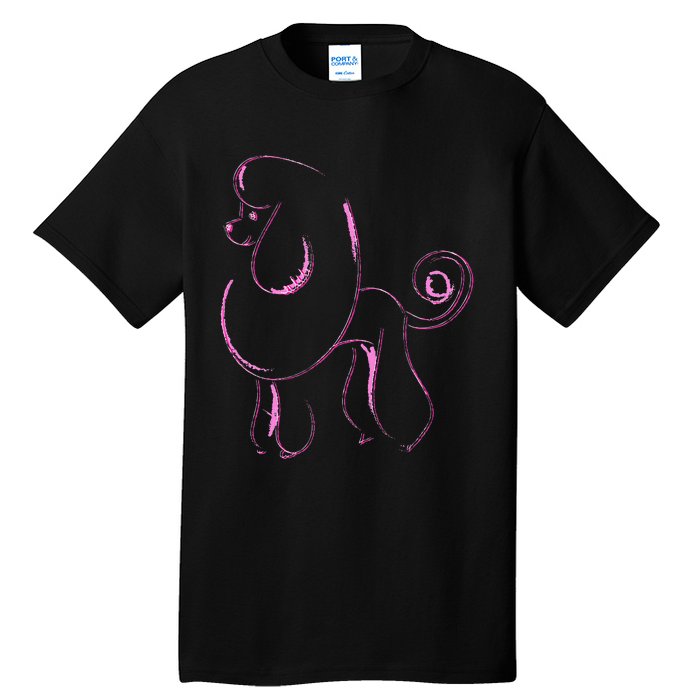 Dog Lover Gifts Poodle 's Cool Poodle Dog Tall T-Shirt