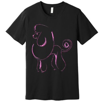 Dog Lover Gifts Poodle 's Cool Poodle Dog Premium T-Shirt