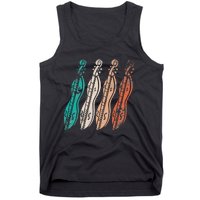 Dulcimer Lovers Guitar Vintage Retro Dulcimer Funny Tank Top