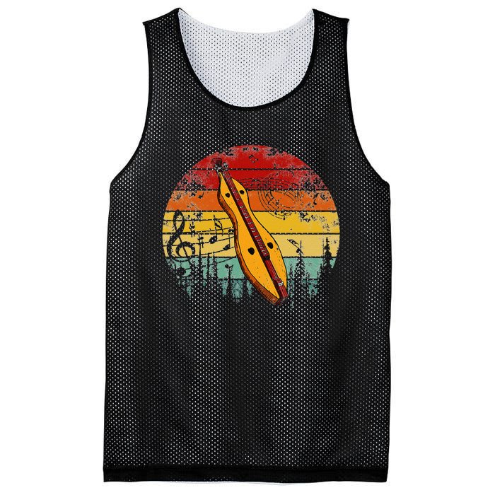 Dulcimer Lovers Guitar Vintage Dulcimer Funny Mesh Reversible Basketball Jersey Tank