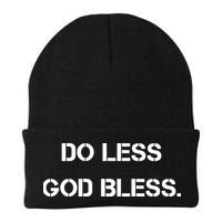 Do Less God Bless God Funny Christian Beanie