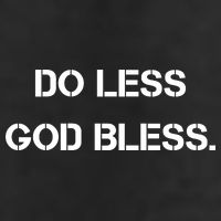 Do Less God Bless God Funny Christian Beanie