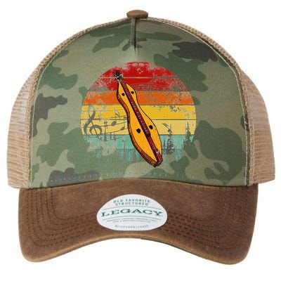 Dulcimer Lovers Guitar Retro Design Dulcimer Funny Legacy Tie Dye Trucker Hat