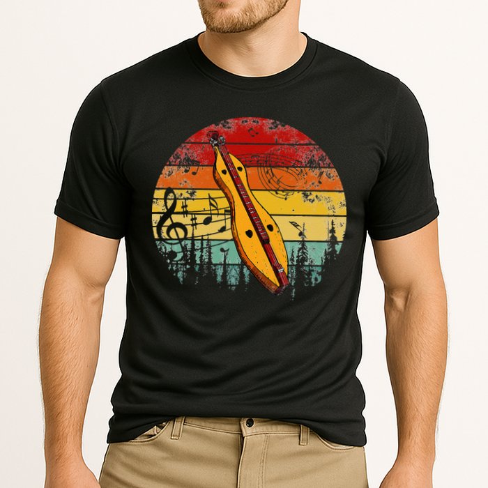 Dulcimer Lovers Guitar Retro Design Dulcimer Funny Cooling Performance Crew T-Shirt
