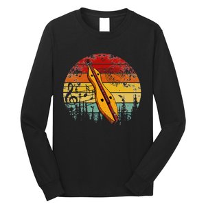 Dulcimer Lovers Guitar Retro Design Dulcimer Funny Long Sleeve Shirt