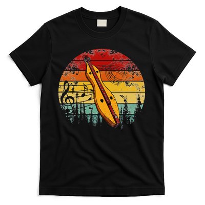Dulcimer Lovers Guitar Retro Design Dulcimer Funny T-Shirt