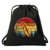 Dulcimer Lovers Guitar Retro Design Dulcimer Funny Drawstring Bag