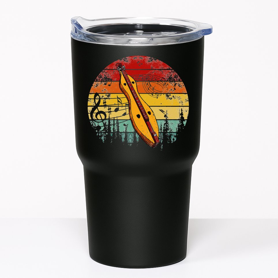 Dulcimer Lovers Guitar Retro Design Dulcimer Funny Tumbler