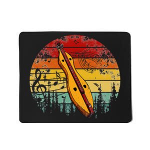 Dulcimer Lovers Guitar Retro Design Dulcimer Funny Mousepad